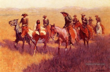 Une agression sur sa dignité Far West américain Frederic Remington Peinture à l'huile